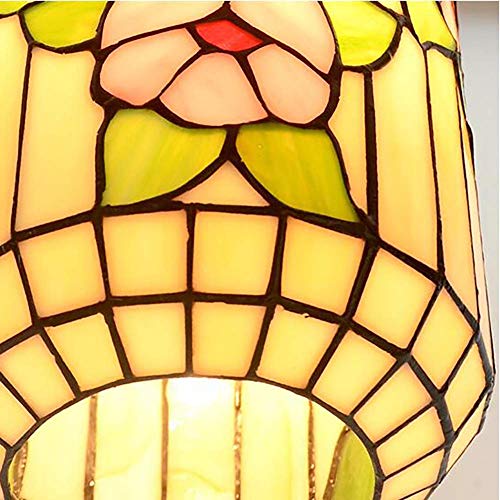 Lámpara colgante vintage para eliminar la luz fría de tu salón con un vitral industrial 4