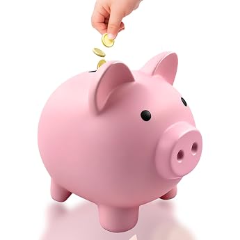 Rosa Sparschwein Plastikspardose Niedliche M nzen Sparb chseGeldbanken Kleines Wechselschwein Kleingeld Sparschwein f r Kinder Jungen M dchen und Erwachsene L