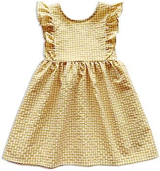 Amazon ワンピース 女の子 ベビー服 夏 ドレス フォーマル セレモニー服 結婚式 かわいい ノースリーブ 子供服 チェックスカート ワンピース チュニック 通販