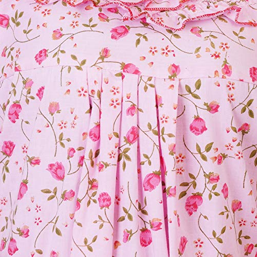 Image of Women's Cotton Block Print Knee Length Nighty