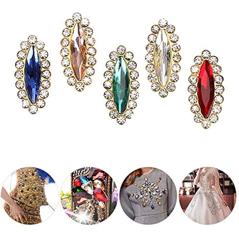 100 piezas de botones de diamantes de imitación de cristal Cover