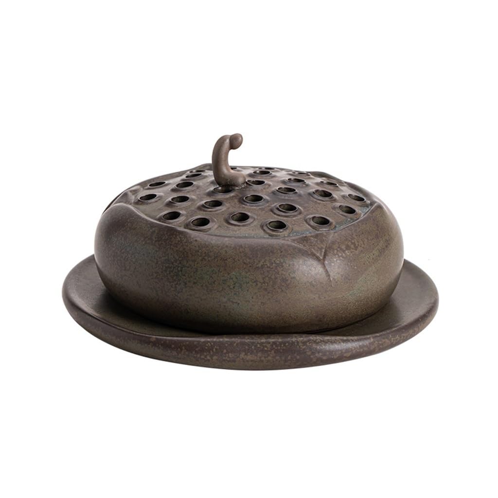 Incense Holder Base Lotus Incense Burner Ceramic Sandalwood Home Indoor Antique Holder Office Ornaments Zen Agarwood Censer