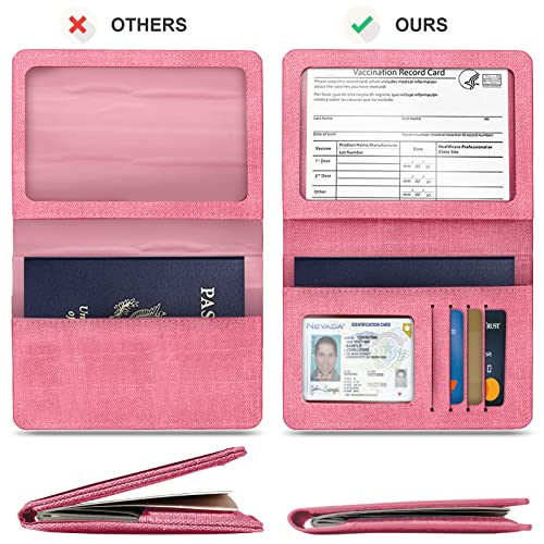 Image of Vaccination Passport Holder, Pink, 2pack