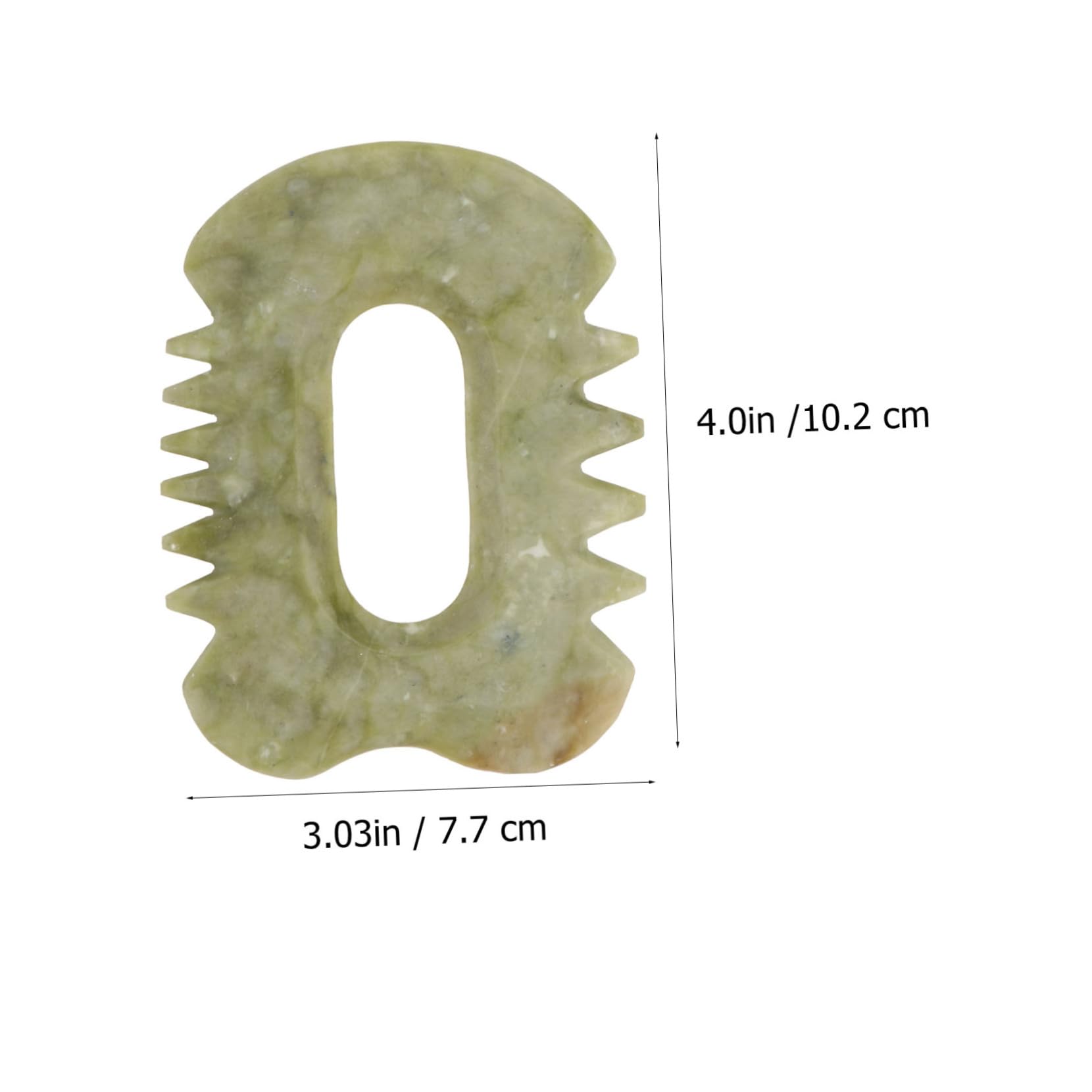 Didiseaon Scraping Massage Tool Jade Comb Scalp Massager Natural Stone Face Skin Absorption