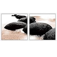 2 Piece Framed Canvas Wall Art Natural Landscape Canvas Prints Home Artwork Decoration for Living Room,Bedroom - 16