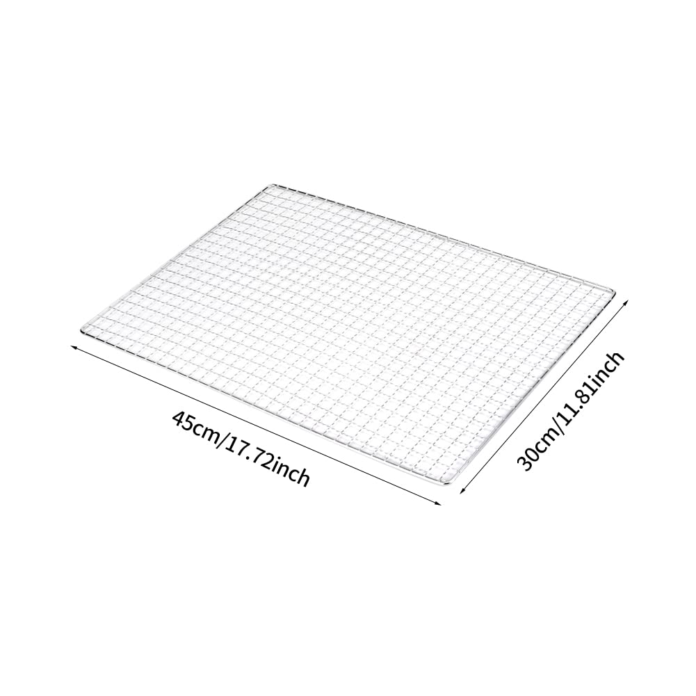 Grille De Barbecue Ronde En Acier Inoxydable 43cm - Filet De Protection Pour Barbecue Et Randonnée