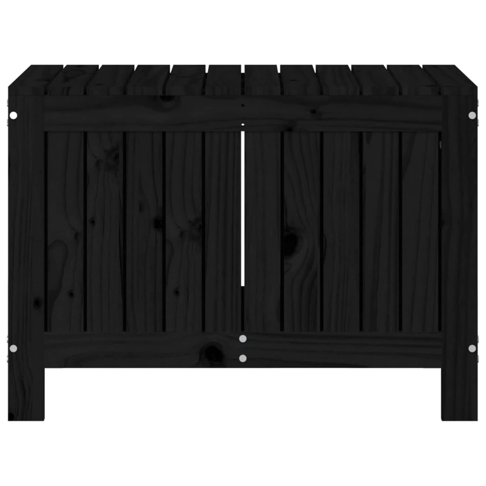 Gecheer Scatola portaoggetti da giardino, 76 x 42,5 x 54 cm, in legno massello di pino, cassapanca per esterni, organizer per attrezzi da giardino, cassapanca per cuscini, balcone, piscina, terrazza
