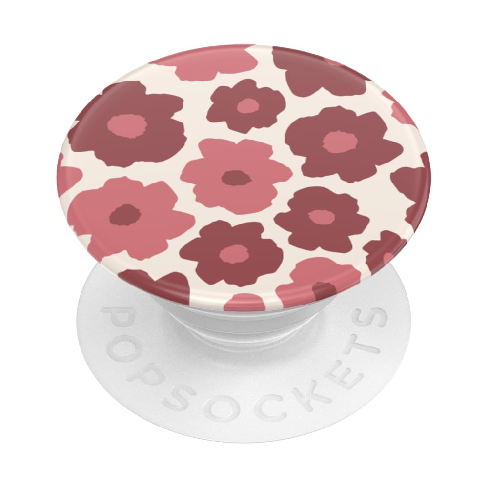 PopSocketsPhone Grip with Expanding Kickstand, Adhesive Grip - Mauve FloralCarbon Neutral Certified by SCS Global Services