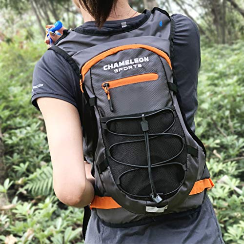 Chameleon Sports Hydration Backpack | Designer Camel Water Pack for Running Biking Cycling and Hiking | 2L Water Bladder Included
