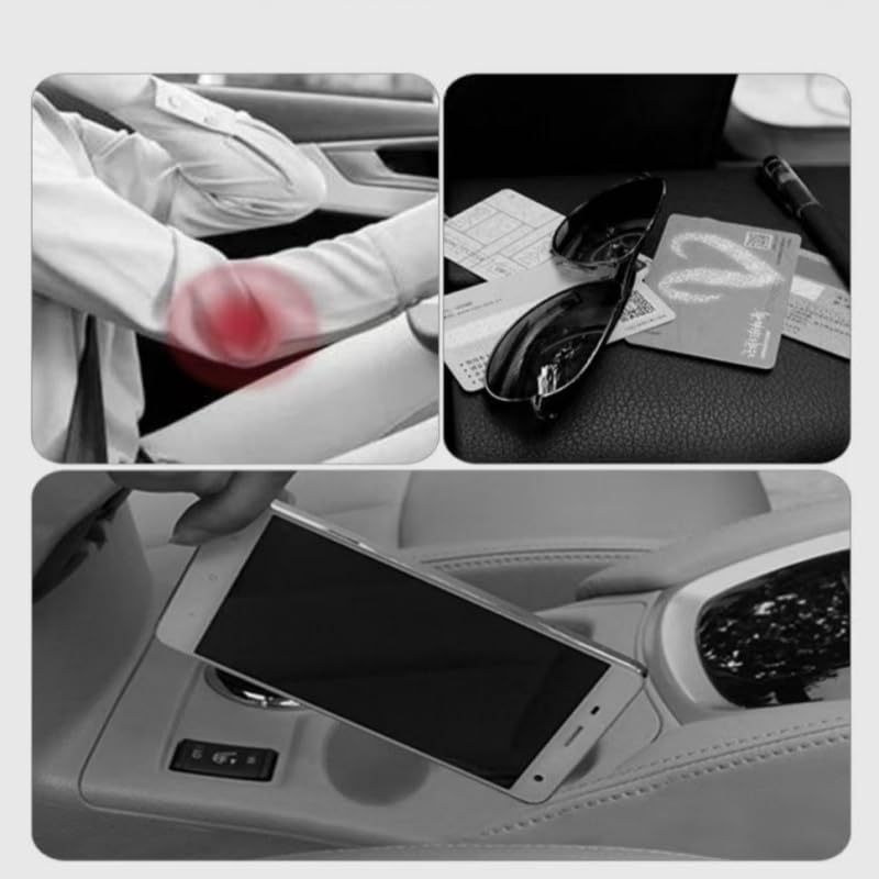 Caja de Almacenamiento Reposabrazos de Coche para Citroen Jumpy III/3 XL 2016-2024, Extensor, Soporte de Muñeca para Codo y Antebrazo, Altura Ajustable
