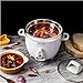 AROMA® Select Stainless® Rice Cooker, 3-Cup (Uncooked) / 6-Cup (Cooked), Stainless Steel Inner Pot, Small Rice Cooker, Auto Keep Warm, 1.2 Qt, White, ARC-753SG