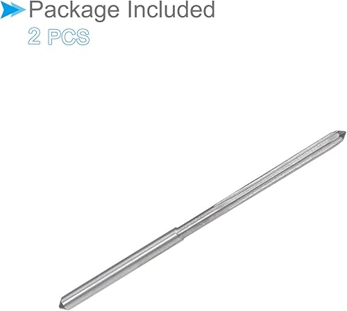 Miniatura 6 de CoCud Escariadores de mandril para máquina, precisión D4 de 0.079in de diámetro, precisión D4, flautas rectas de acero cobalto M35 de alta