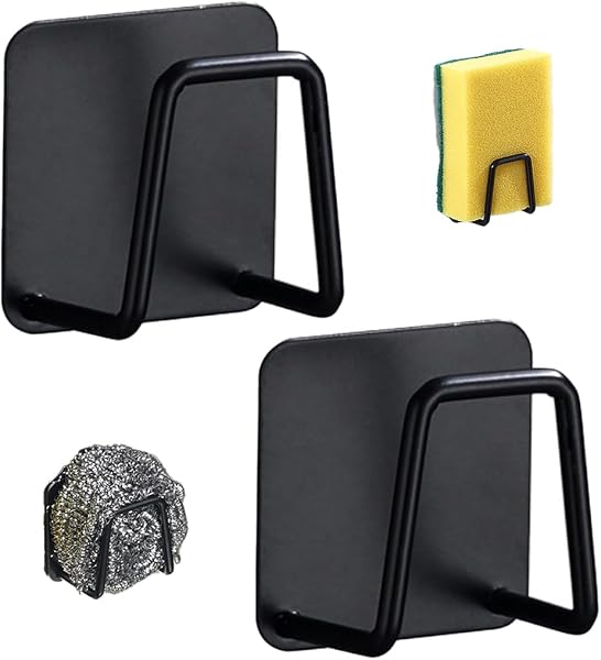 EJRUP porte-éponges inox adhésifs, lot de 2