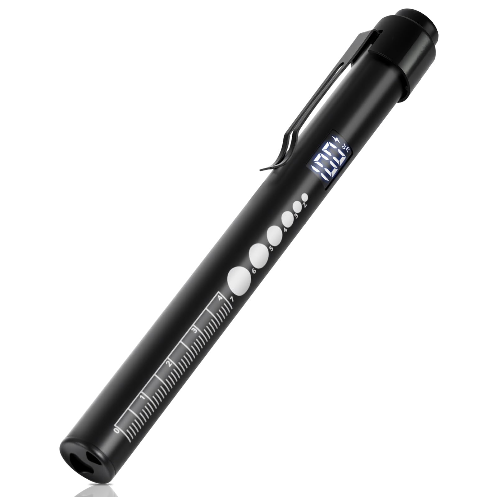 Flintronic Diagnostic Medical Penlight, Rechargeable LED Pen Torch with Pupil Gauge and Clip