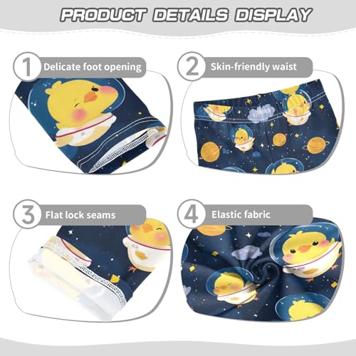 Chicken Astronaut Clouds Planet Girls Leggings Soft Stretch Workout Yoga Dance Pants for Kids Casual Tights3