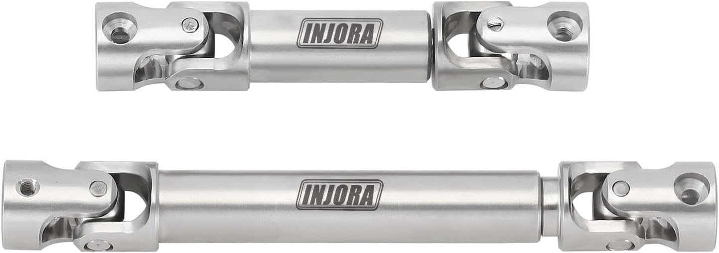 INJORA Stainless Steel Center Drive Shafts for TRX4M High Trail K10 F150 1/18 RC Crawler
