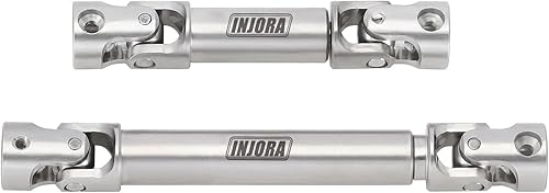 INJORA Ejes de transmisión de acero inoxidable 0.81 oz para 1/18 RC Crawler TRX4M High Trail K10 F150
