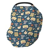Basketballs Baby Car Seat Covers Basketballs Fan Stars Suits Stretchy 5-in-1 Cover Adjustable Infant Carseat...