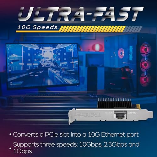 TRENDnet 10 Gigabit PCIe Network Adapter, Converts A PCIe Slot Into A 10G Ethernet Port, Supports 802.1Q Vlan, Includes Standard & Low-Profile Brackets, PCIe 2.0, PCIe 3.0, Silver, TEG-10GECTX - Image 3