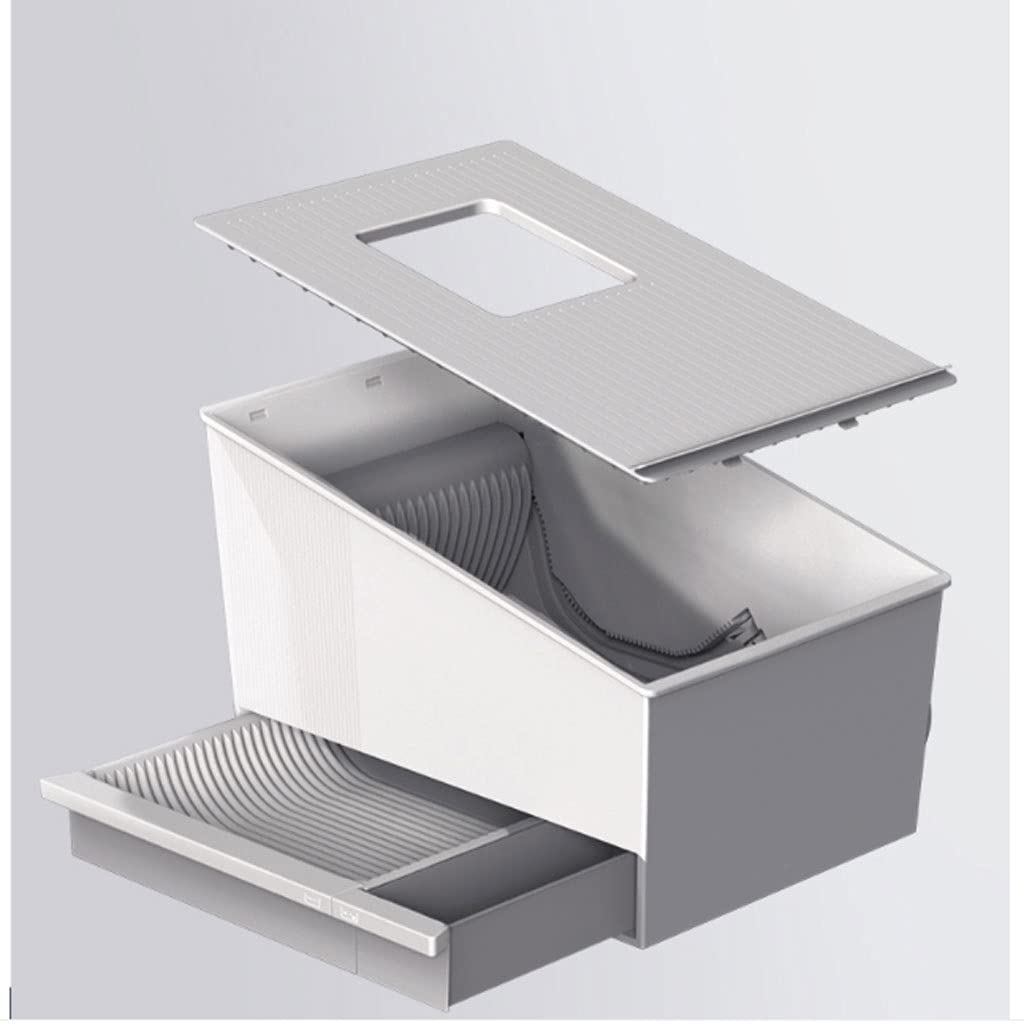 Cajas de Arena Inteligente de autolimpieza gato inodoro desodorización automática y palas de excremento Caja de arena de gato Caja de arena semicerrada Caja de basura Suministros para mascotas Arenero