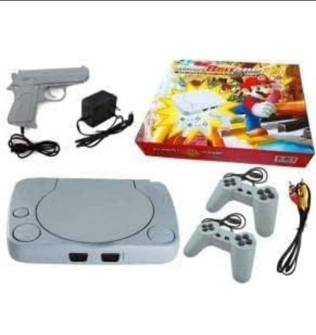 Gagon Tarders Classic Video Game Console with 2 Controllers and Gun, Handled Display Video Game In built Games(Combo Pack) 2