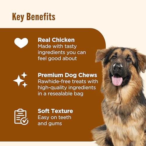 Nutrish Soup Bones Premium Dog Chews with Real Chicken and Veggies, 11 Chews, Packaging May Vary (Rachael Ray)
