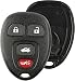 Discount Keyless Replacement 4 Button Automotive Keyless Entry Remote Control Transmitter Key Combo Compatible with Chrysler, Jeep, and Dodge Vehicles KOBDT04A OHT692427AA