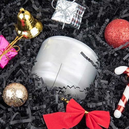 Image of Caleihd Crinkle Cut Paper Shred Filler Gift Cushion Streamer Black