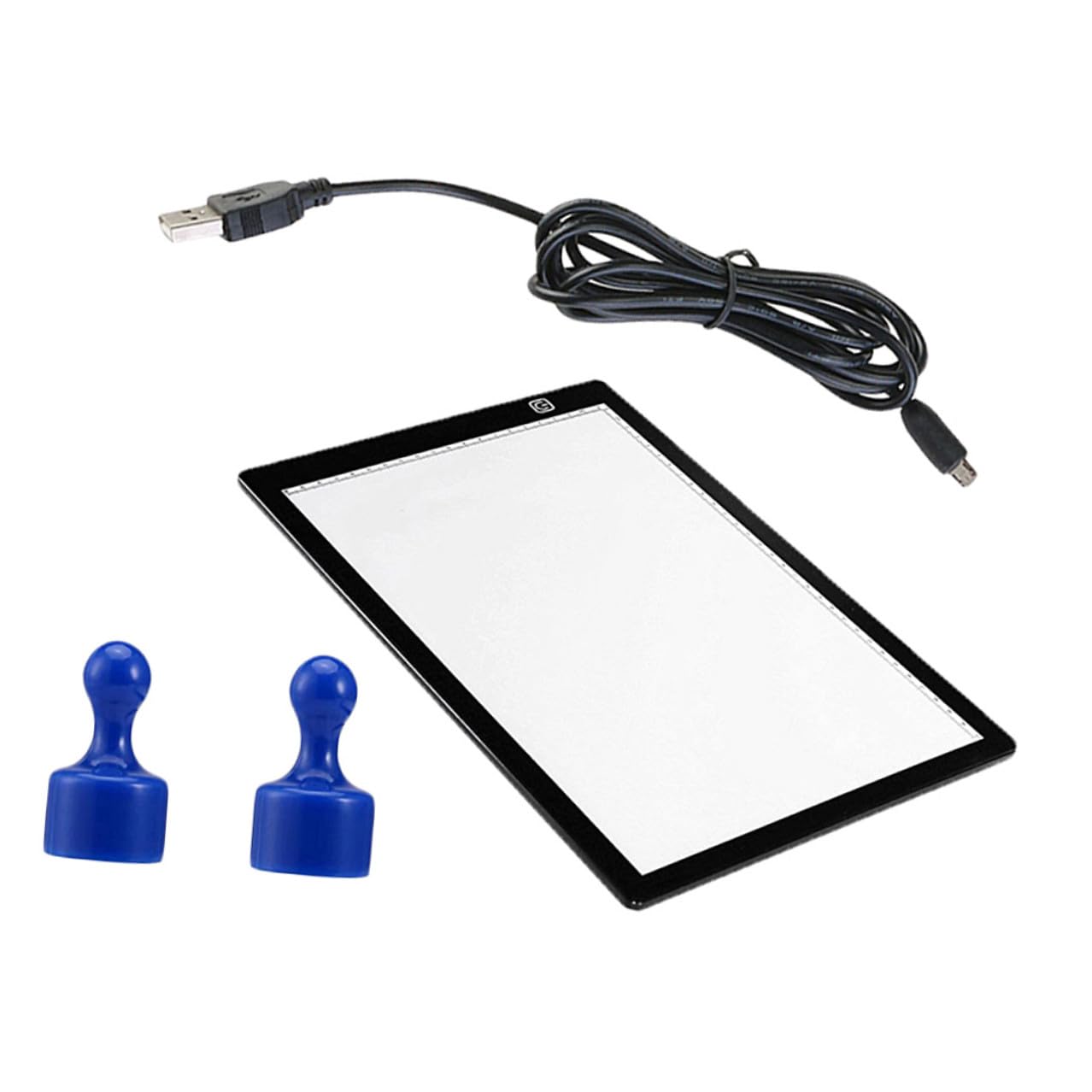 VILLFUL Mesa de Luz A4 para Dibujo con Luz LED Brillante, Tablero Acrílico Ligero con Diseño Innovador y Regla Integrada Adecuado para Scrapbooking y Animación 2d