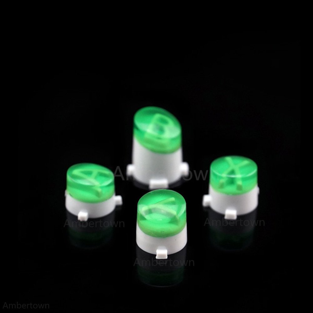 Bullet Buttons ABXY Mod Kit Levers Joystick For Xbox One S Slim Elite Controll Replacement (Clear Green)