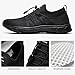 ALEADER Men's Breathable Water Shoes, Xdrain Adventure Slip-on Aqua Swim Shoes All Black 10.5 D(M) US