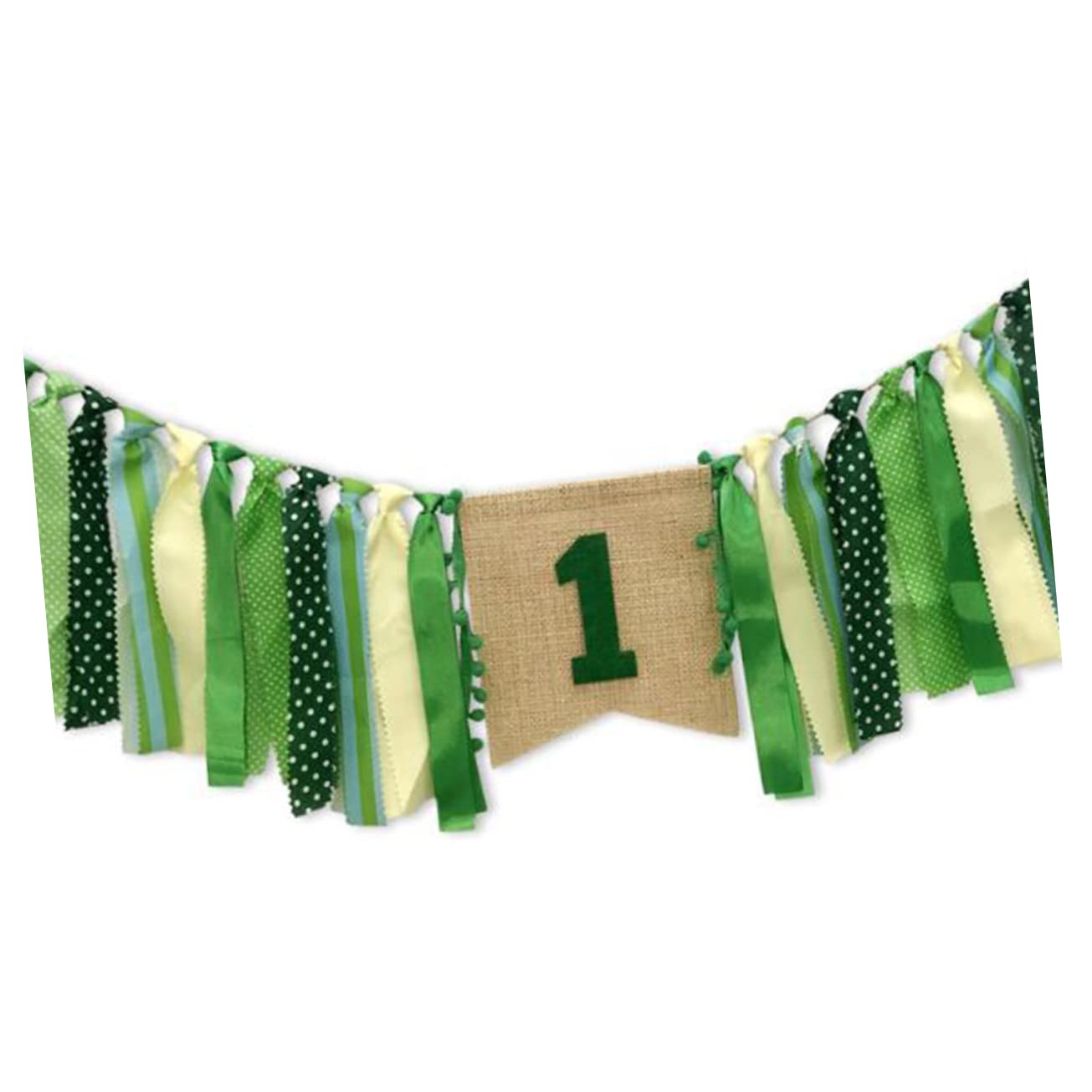 Cabilock 3 Juegos De Elegantes Suministros Para Fiestas De Bebé En Verde Menta Accesorios Para Fotos Pancartas Para Trona Banderines Decorativos Para Decoraciones De Cumpleaños