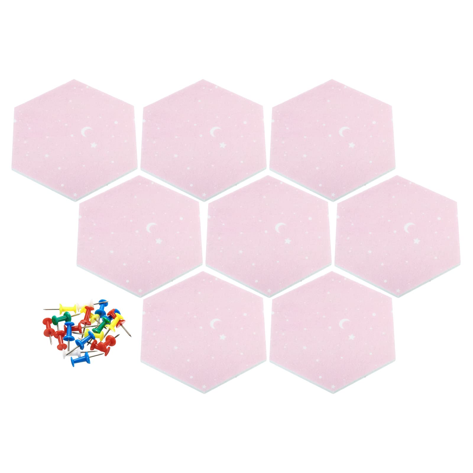 Tableau feutre hexagone mural pour organiser les notes et photos - 7