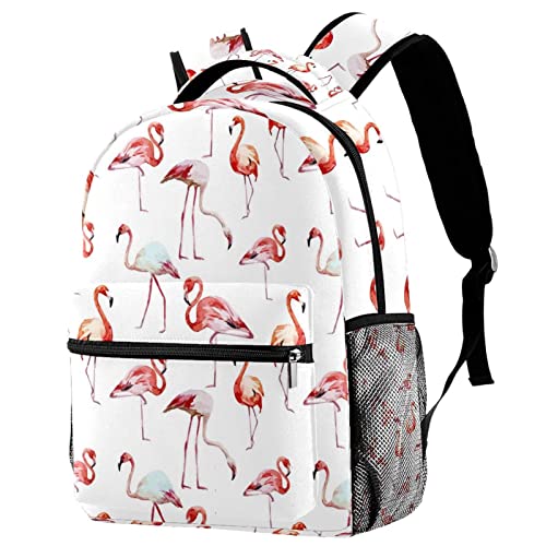 Sac à dos de voyage flamants roses avec porte-bouteille Leisure Campus Medium