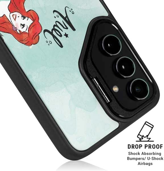Skinit Kickstand Phone Case Compatible with Galaxy S25 Ultra - Officially Licensed Disney Princess Ariel Design