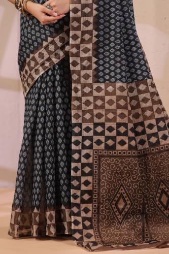 Image of TAMAIRA FASHION Mulmul Pure Cotton Saree For Woman |Office Wear Daily Wear Sarees For Women Without Blouse Piece(Available in 15 Colours)
