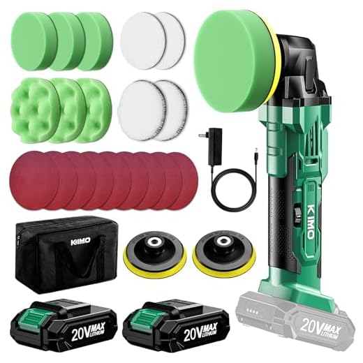 KIMO Cordless Impact Wrench 1/2", Brushless Impact Driver with 332 ft-lb & Max Torque 3000 RPM, 20V Electric Impact Wrench with 1 Hour Fast Charger & Variable Speeds, 1/2 Impact Gun for Car Home