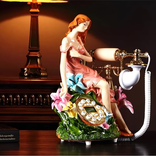 Image of TelPal Basic Corded Telephone with Caller ID,Modern Landline Phone Pretty Unique Design, Decorative Wired Phone Systems for Home, Office and Shops