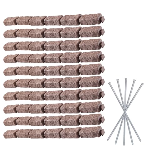 Beuta Landscape Edging | Garden Edging Border | Faux Stone Bricks for Lawn edging, Flower beds,...