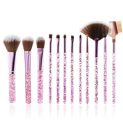 Preisvergleich Produktbild MWOOT Makeup Pinsel [Set mit 12], Kosmetik Pinselset, Damen Schminkpinsel Kit