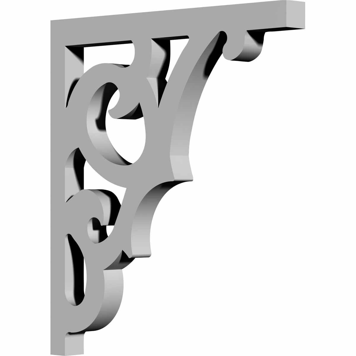 Ekena Millwork BKT11X11X00SW 7/8-Inch W x 11-Inch D x 12-Inch H Swansea Bracket