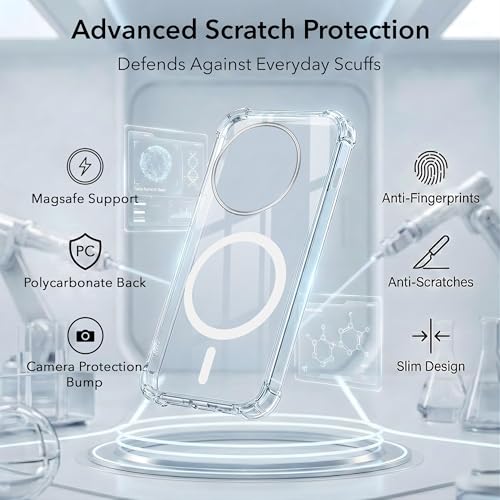 Image of Jkobi Shockproof Crystal-Clear Back Cover for OnePlus 13 (Magsafe Wireless Support | Drop & Camera Protection | Hard Polycarbonate)