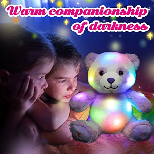 Easfan Musical Panda Stuffed Animal Led Light Up Plush Toy With Lullaby Singing Songs Night Lights Glow In The Dark Birthday Gifts For Kids Boys Girls Purple,10’’ #TOP5