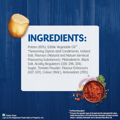 Image of Lays Potato Chips - Masala Magic, 80gm /82gm (Weight May Vary)