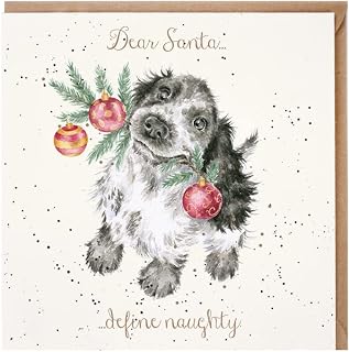 Wrendale Designs - 'Dear SantaDefine Naughty' Christmas Card