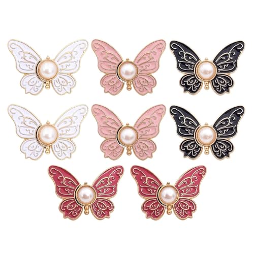 Humdcdy Serre-jean pour la taille, boucle de taille papillon, pinces amovibles en réutilisables pour vêtements, vestes, cols, robes, chemisiers