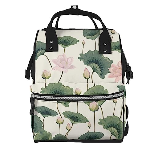Sac à dos ordinateur portable antichoc à motif lotus pour protéger votre PC des rayures