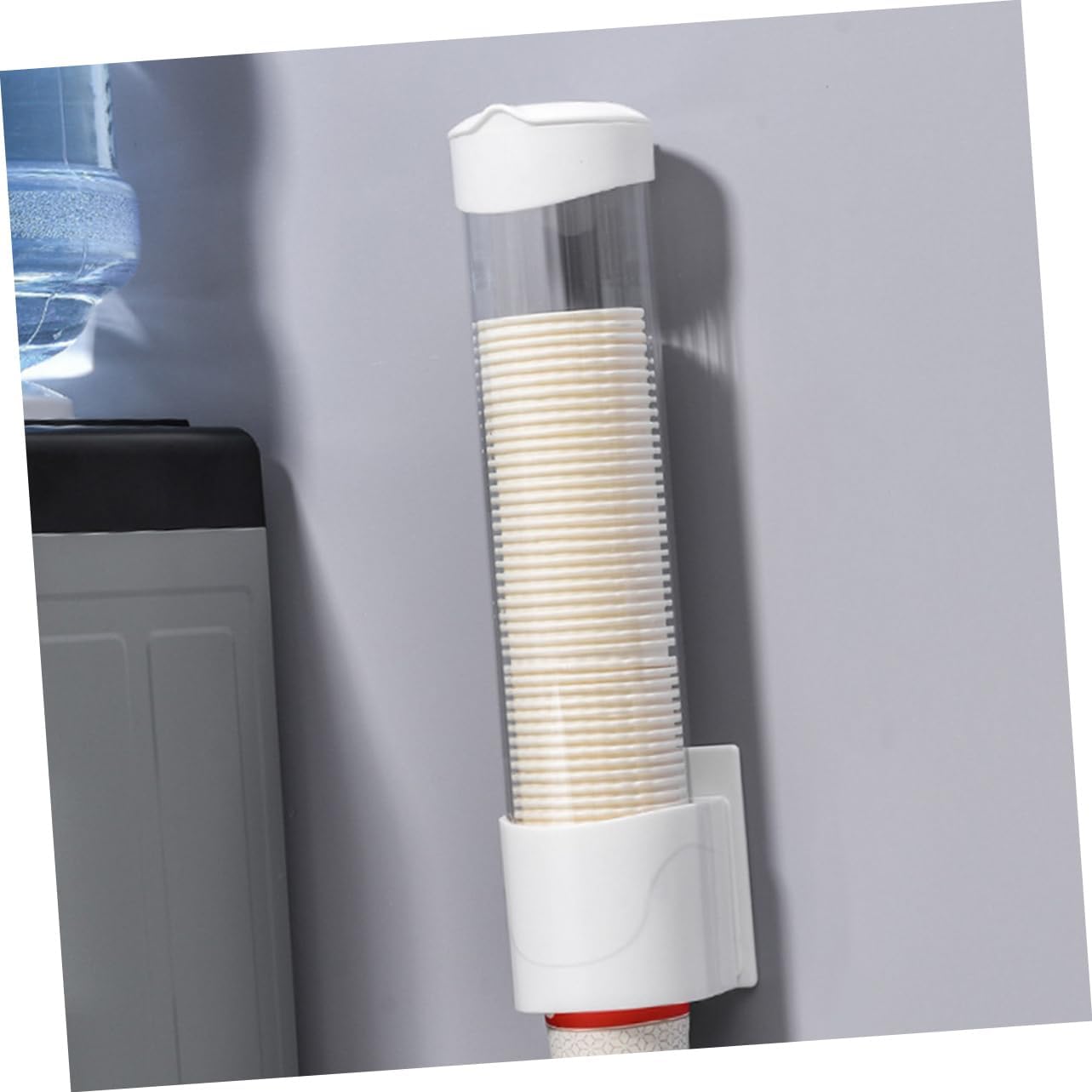 2pcs Wall Mount Cup Holder Paper Cup Dispenser Smooth Edges Easy to Use for Kitchen