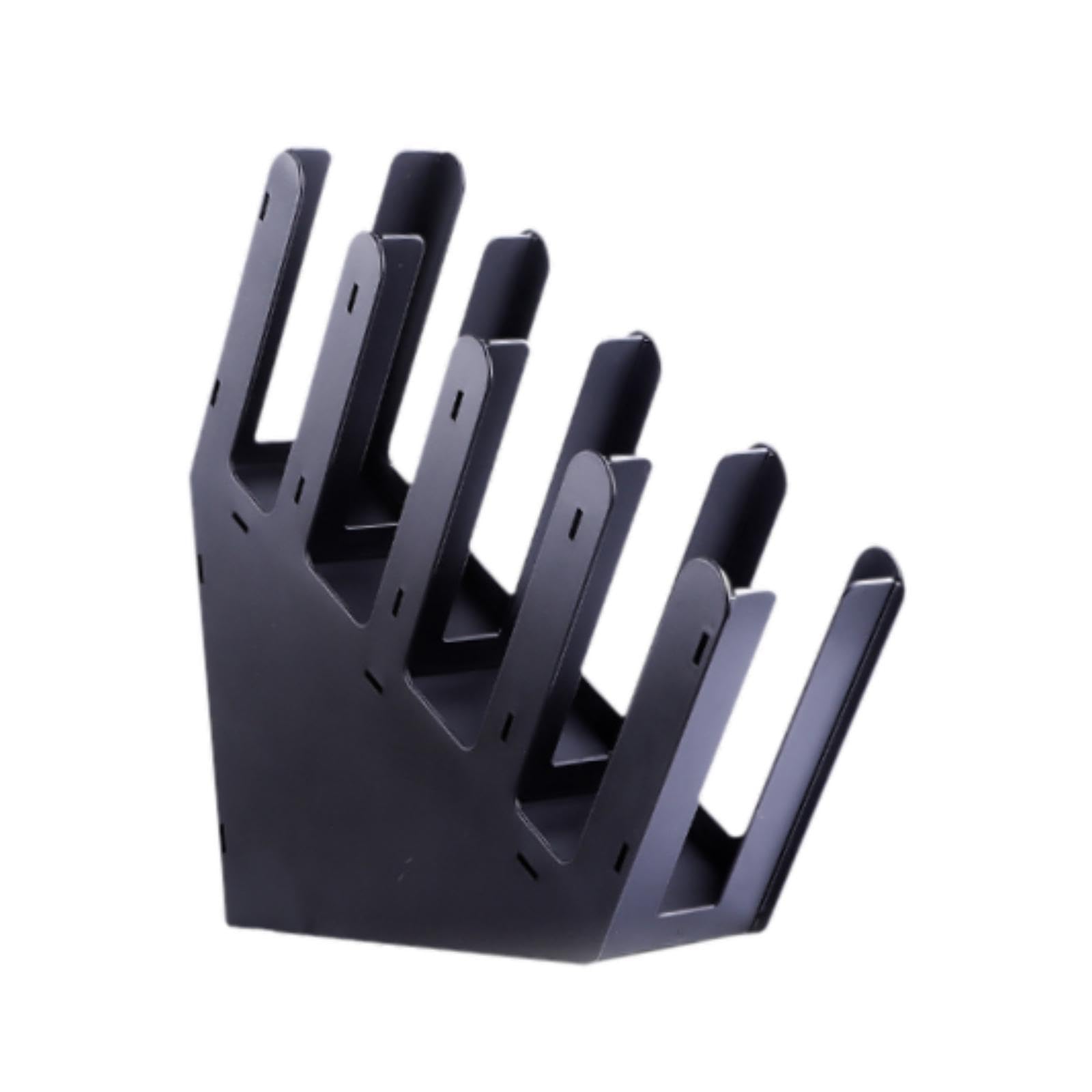 Gralara Cazón de Papel Soporte de Papel Soporte de Papel Enjuague Tazas de dispensador de Tazas de Tazas de cafetería Organizador de cafetería para Hotel Cafe, 4 Cuadrículas Biseladas