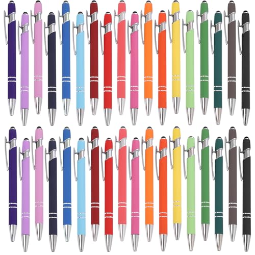 36 Stück Kugelschreiber Mit Touchpe, Hochwertig Druckkugelschreiber, 2 In 1 Stylus Stifte Eingabestift, Mehrfarbig Stifte, Retractable Stifte für Schule, Schulbedarf, Büro und Haushalt 36 Stück Kugelschreiber Mit Touchpe, Hochwertig Druckkugelschreiber, 2 In 1 Stylus Stifte Eingabestift, Mehrfarbig Stifte, Retractable Stifte für Schule, Schulbedarf, Büro und Haushalt